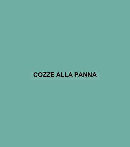 Cozze Alla Panna