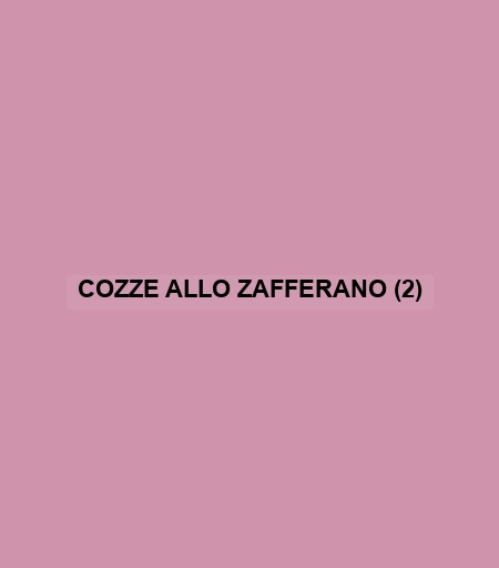 Cozze Allo Zafferano (2)