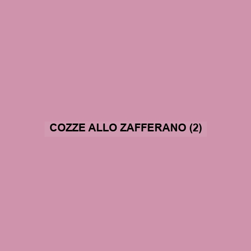 Cozze Allo Zafferano (2)