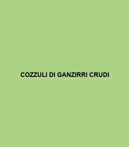 Cozzuli Di Ganzirri Crudi