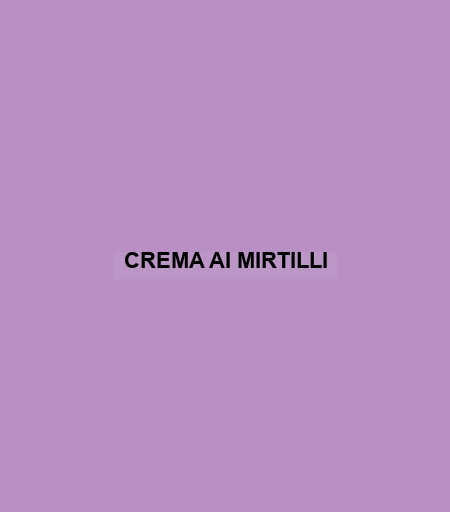 Crema Ai Mirtilli