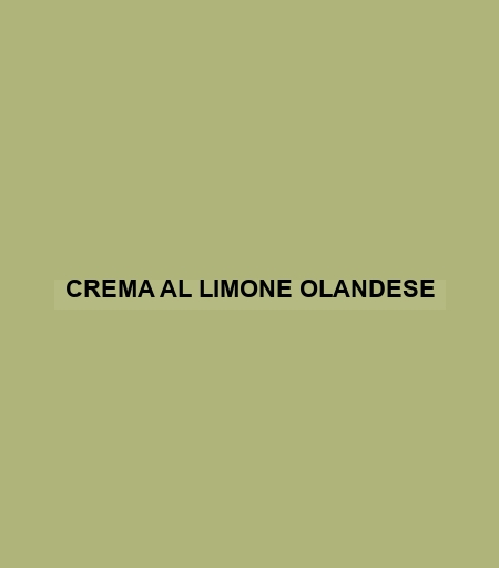 Crema Al Limone Olandese