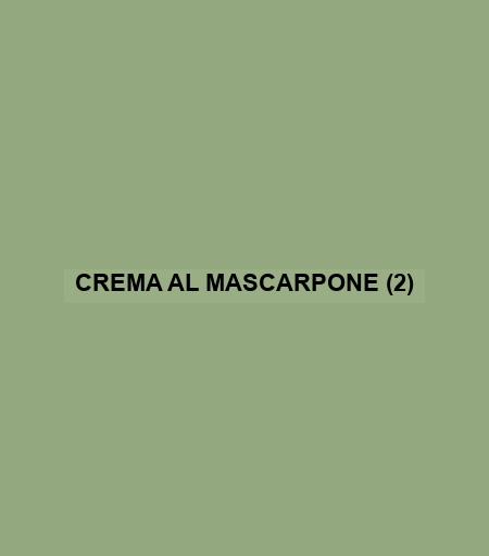 Crema Al Mascarpone (2)