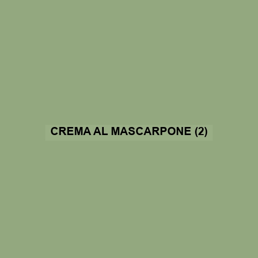 Crema Al Mascarpone (2)