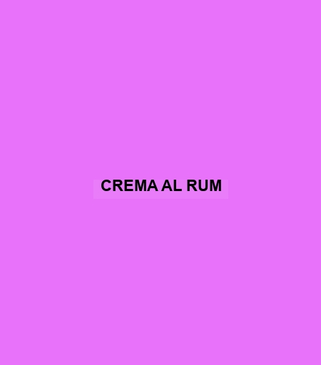 Crema Al Rum