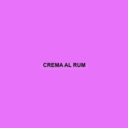 Crema Al Rum