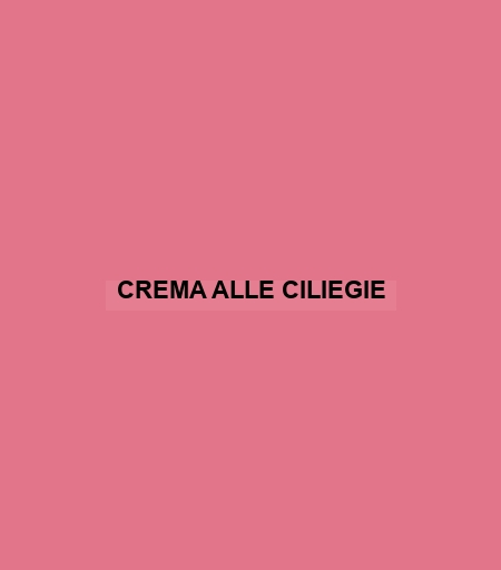 Crema Alle Ciliegie