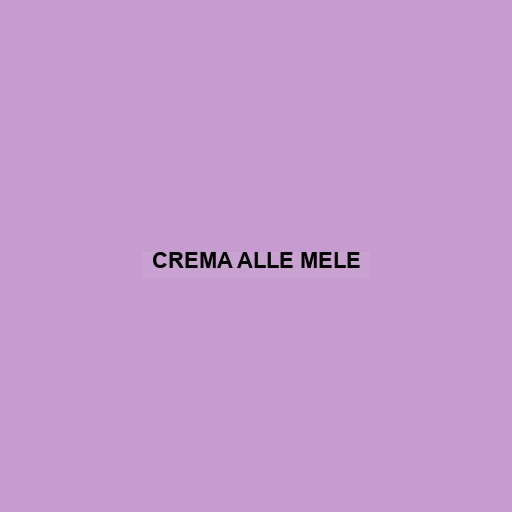 Crema Alle Mele