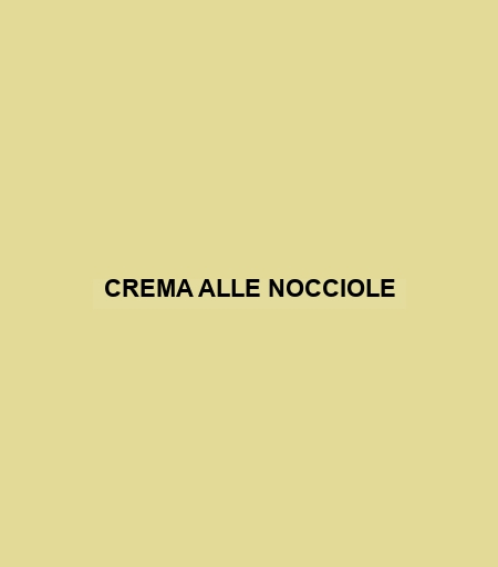 Crema Alle Nocciole