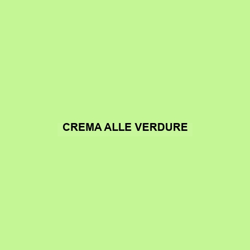 Crema Alle Verdure