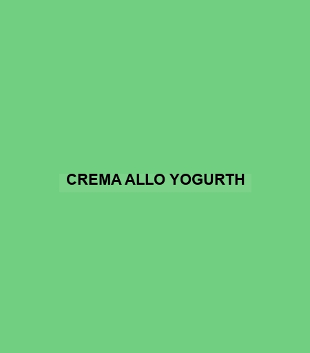 Crema Allo Yogurth