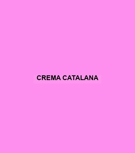 Crema Catalana