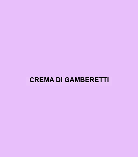 Crema Di Gamberetti