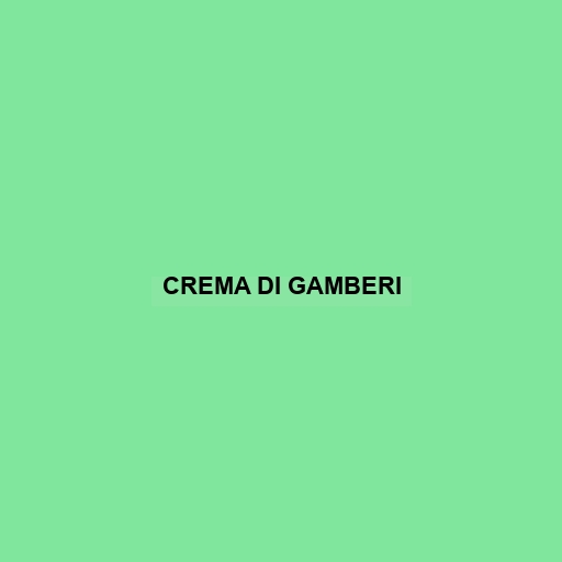 Crema Di Gamberi