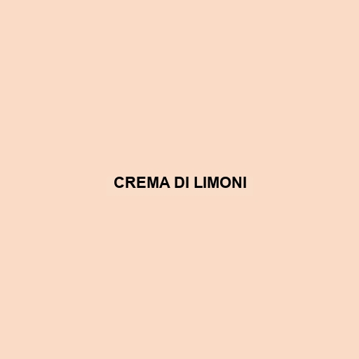 Crema Di Limoni