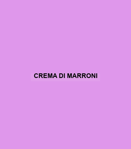 Crema Di Marroni