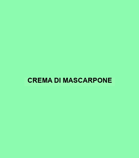 Crema Di Mascarpone