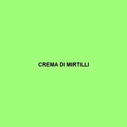 Crema Di Mirtilli