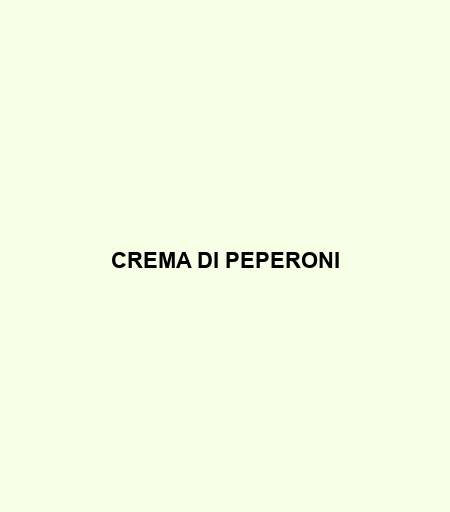 Crema Di Peperoni