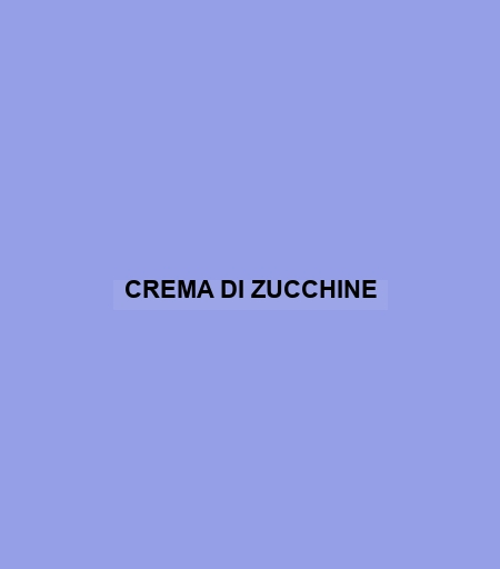 Crema Di Zucchine