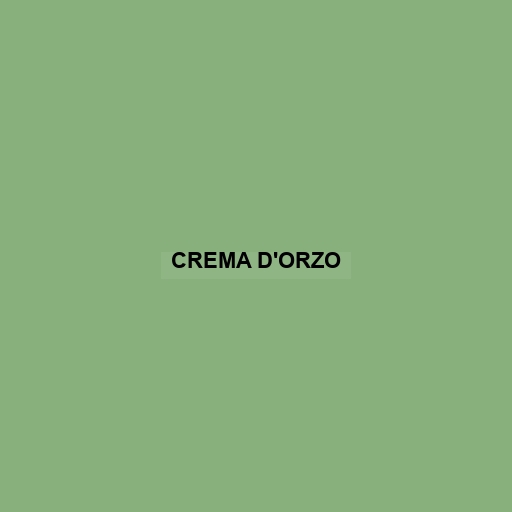 Crema D'orzo