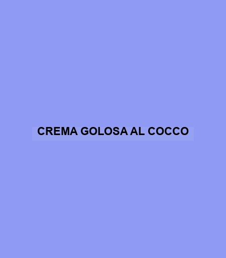 Crema Golosa Al Cocco