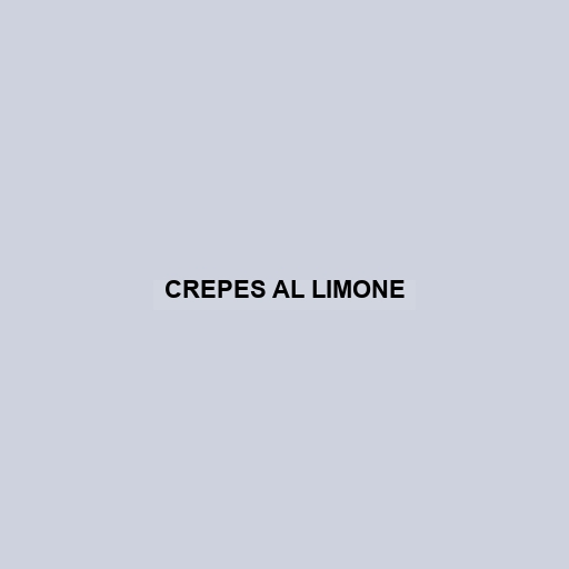 Crepes Al Limone