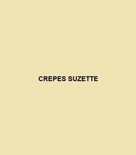 Crepes Suzette