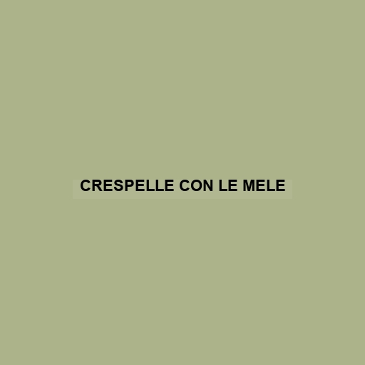 Crespelle Con Le Mele