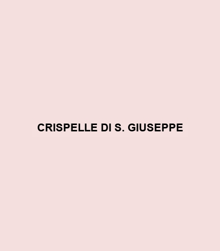 Crispelle Di S. Giuseppe