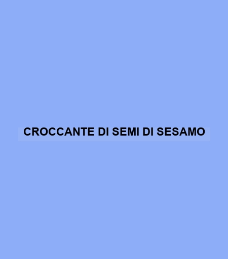 Croccante Di Semi Di Sesamo