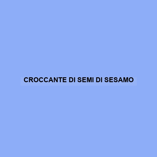 Croccante Di Semi Di Sesamo