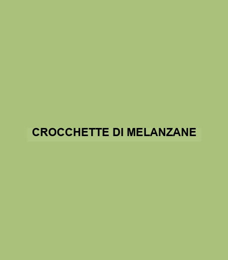 Crocchette Di Melanzane