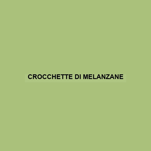 Crocchette Di Melanzane