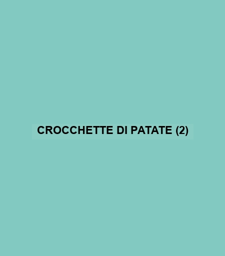 Crocchette Di Patate (2)