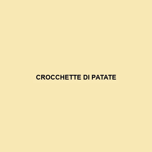 Crocchette Di Patate