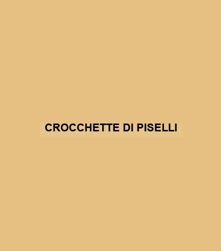 Crocchette Di Piselli