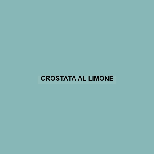 Crostata Al Limone