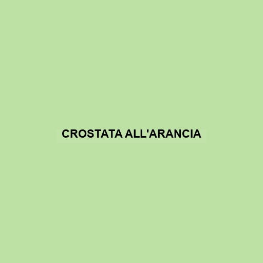 Crostata All'arancia