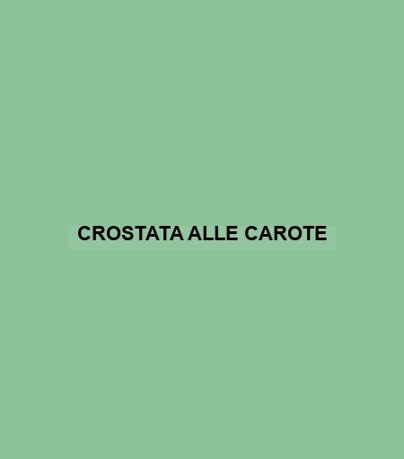 Crostata Alle Carote