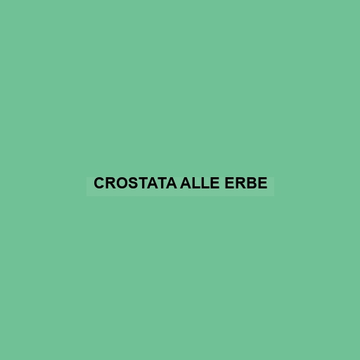 Crostata Alle Erbe