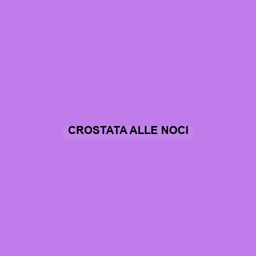 Crostata Alle Noci