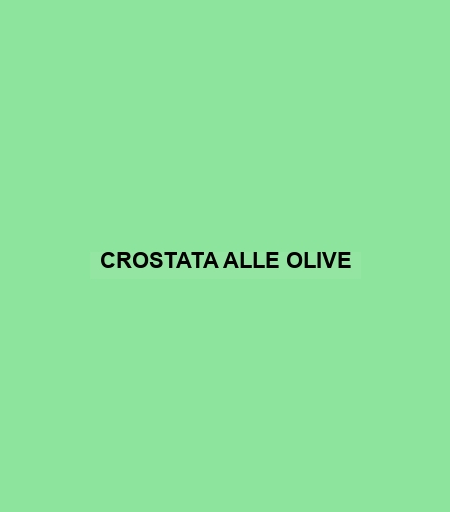 Crostata Alle Olive