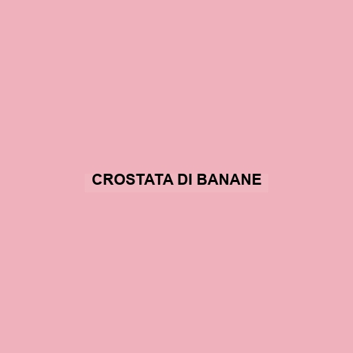 Crostata Di Banane