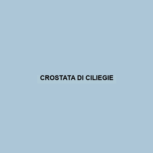 Crostata Di Ciliegie