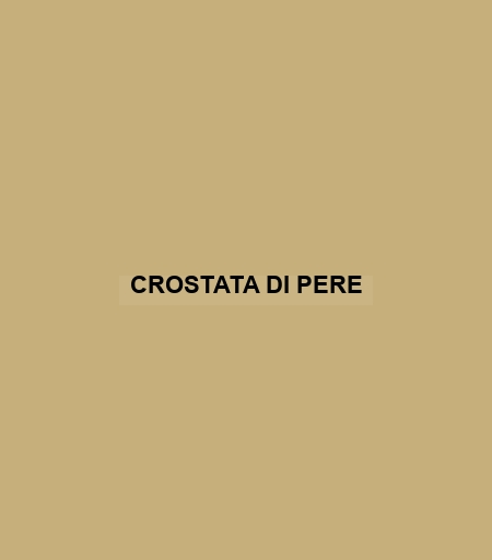 Crostata Di Pere