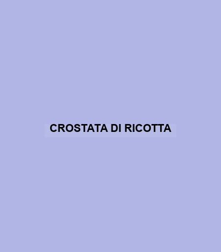 Crostata Di Ricotta