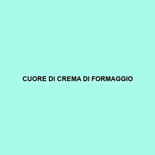 Cuore Di Crema Di Formaggio