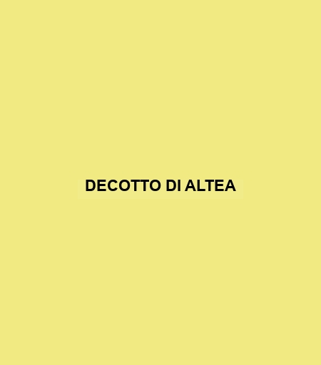 Decotto Di Altea