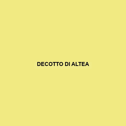 Decotto Di Altea